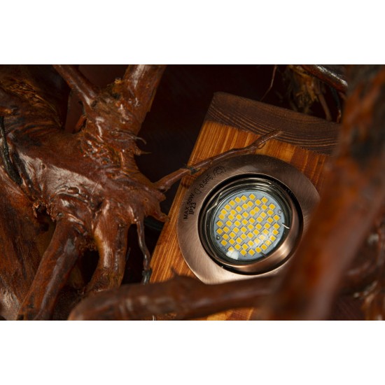 Φωτιστικό ολόκληρη ρίζα πάνω σε ξύλινη τάβλα 60 cm #ep014